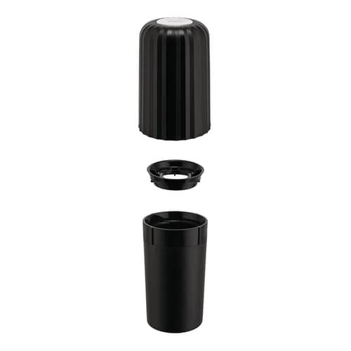 Vide-capsules Plissé / Pour recycler capsules Nespresso et compatibles - Alessi - Noir - Résine thermoplastique
