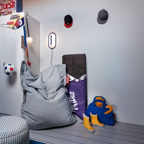 Applique avec prise Led\'s Strip bleu / Led - 36.5 x 18.9 cm - Fatboy - Bleu Yves - PET