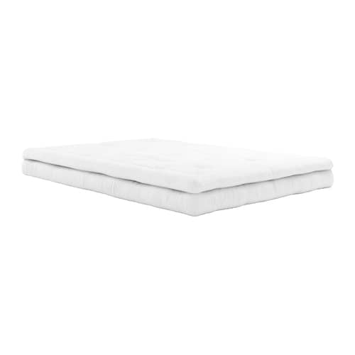 Canapé de jardin convertible Buckle Up Outdoor / L 140 cm - Bain de soleil & lit d\'appoint - KARUP DESIGN - Blanc 401 - Mousse, Polyester, Tissu Dralon