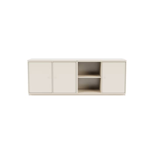 Buffet Save legno bianco / L 139,2 x P 38 x H 51 cm - MONTANA - Avena 158 - MDF laccato