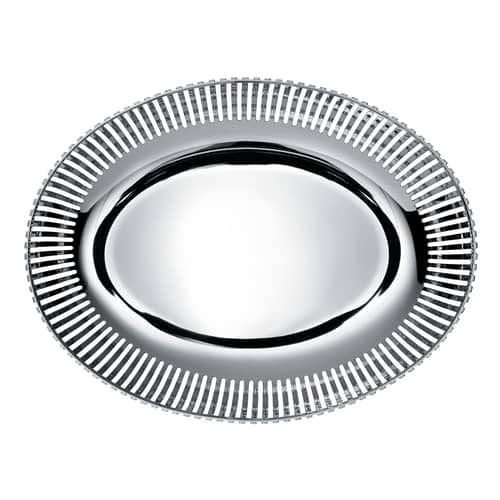 Corbeille PCH06 par Pierre Charpin métal / Ovale 26x20 cm - Alessi - Acier - Acier inoxydable