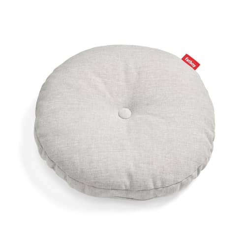 Coussin d\'extérieur Circle tissu beige / Ø 50 cm - Fatboy - Brume - Mousse polypropylène, Tissu oléfine