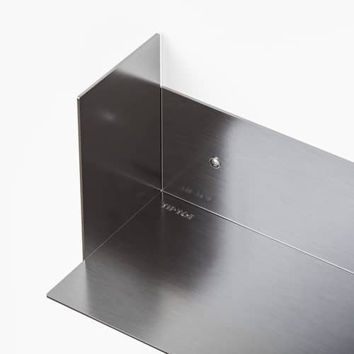 Étagère Pli Core métal / L 45 x P 15 cm - TIPTOE - Inox brossé - Acier inoxydable brossé