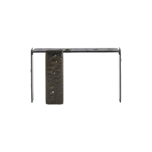 Konsole Opalia glas braun / 136 x 41 x H 80 cm - Glas Italia - Bronze - Glas