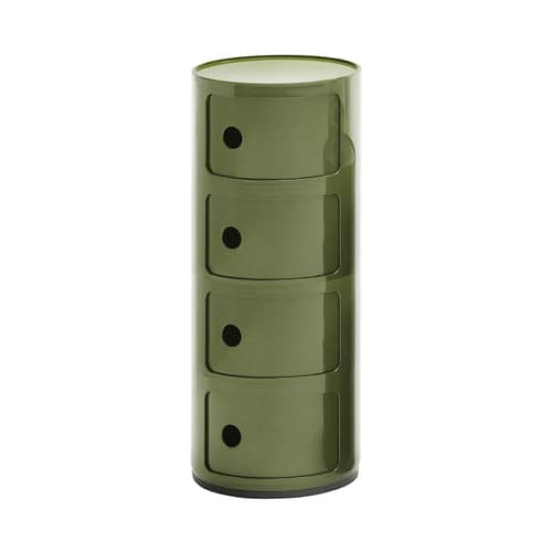 Rangement Componibili / 4 tiroirs - H 77 cm - Kartell - Vert - ABS