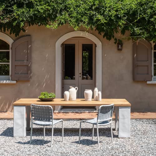 Sedia Inout 823 tessuto grigio / Cinghie elastiche - Gervasoni - Cinghie in Grigio Perla / Grigio - Alluminio, Cinghia elastica