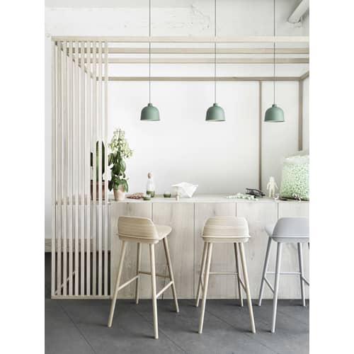 Suspension Grain matériau composite vert / Ø 21 cm - Muuto - Vert Sauge - Matériau composite