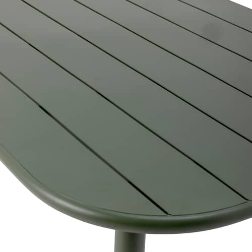Table rectangulaire Calana métal vert / 160 x 90 cm - Bloomingville - Vert - Fer thermolaqué