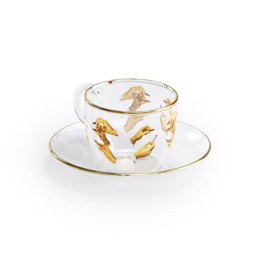 Tazzina da caffè Toiletpaper - Lipsticks vetro multicolore - Seletti - Rossetti - Vetro borosilicato