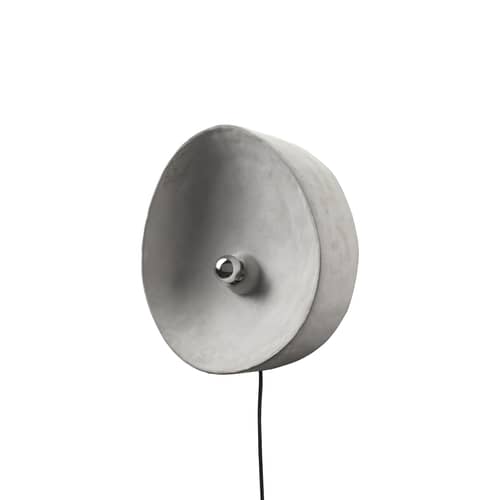 Wandleuchte mit Stromkabel Chadophe Medium stein grau / Ø 38 cm - Beton - Serax - Ø 38 cm / Grau - Beton