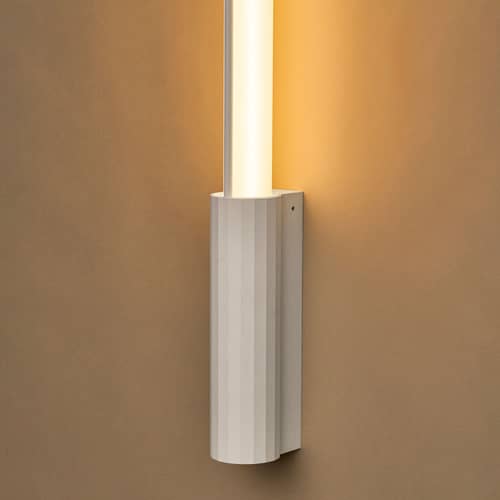 Applique d\'extérieur In Fine LED verre / L 105 cm - DCW éditions - Blanc - Aluminium, Verre