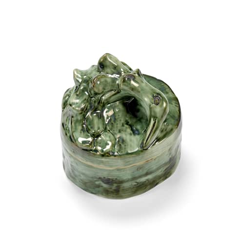 Bougie parfumée Allure Medium céramique vert / Ø 12 x H 14,5 cm - Serax - Vert - Céramique, Cire de soja