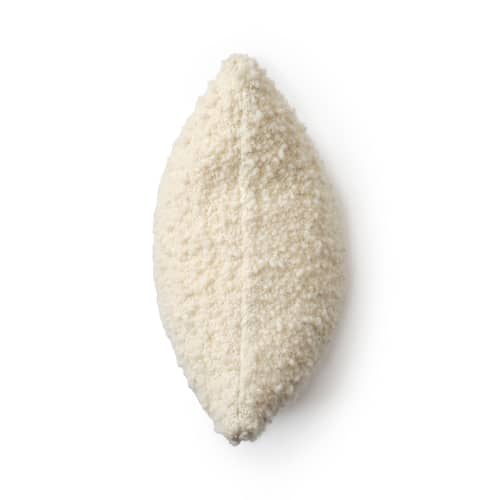 Coussin Bobble beige / Tissé main - 45 x 45 cm - Tom Dixon - Naturel - Laine bouclée recyclée, Polyester recyclé