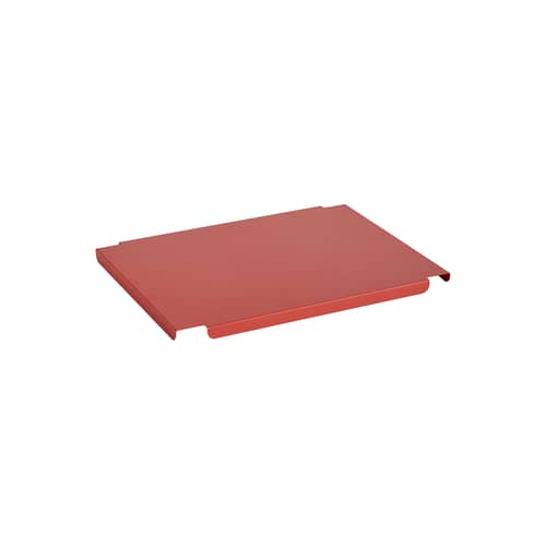Deckel  metall rot / Für Korb Colour Crate Medium 26,5 x 34,5 cm - Hay - Rot - Stahl