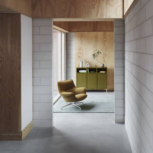 Stacked Dresser wood green / Configuration 3 - W 131 x H 106 cm - Muuto - Khaki green - Lacquered steel, Painted MDF