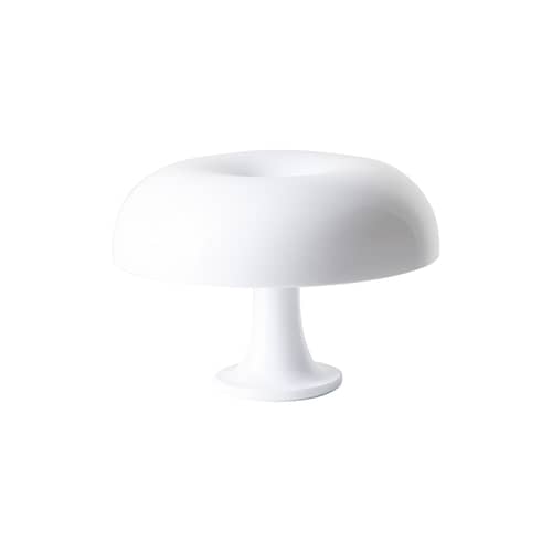 Lampe de table Nessino / Ø 32 cm - Lampe champignon blanche - Artemide - Blanc opaque - Technopolymère