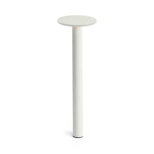 Lampe extérieur sans fil rechargeable Host Large / LED - H 30 cm / Fixation magnétique - Hay - Blanc crème - Acier thermolaqué, Aimant, Aluminium thermolaqué
