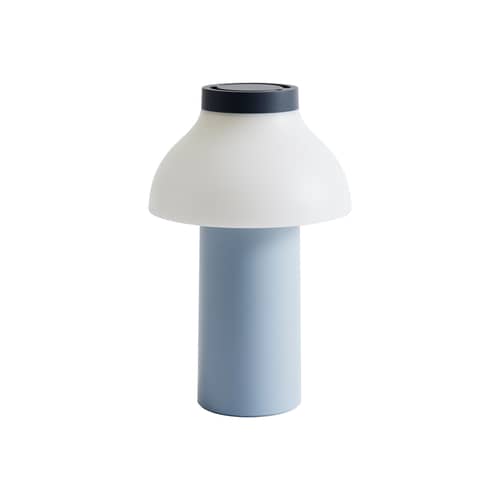 Lampe extérieur sans fil rechargeable PC Portable n°2 / Pierre Charpin - Hay - Bleu ardoise / Blanc - ABS, Polypropylène