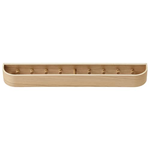 Portemanteau Epoch Rack bois naturel / L 79 cm - Audo Copenhagen - Chêne naturel - Contreplaqué, Placage chêne
