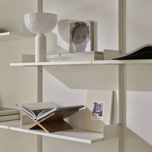 Kizu Small Table lamp stone white / Marble base - H 35 cm - NEW WORKS - White marble - Acrylic, Marble