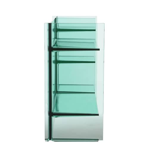 Aufbewahrungsmöbel Sound-rack plastikmaterial grün / L 75 cm x H 53 cm - Kartell - Aquamaringrün - PMMA