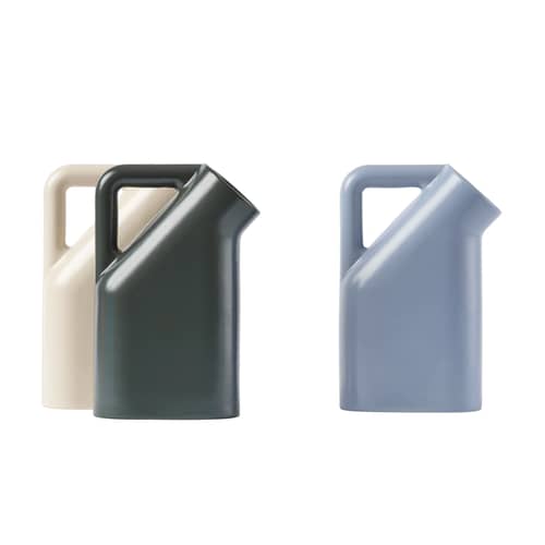 Carafe Tub céramique vert / Céramique - Muuto - Vert foncé - Grès émaillé