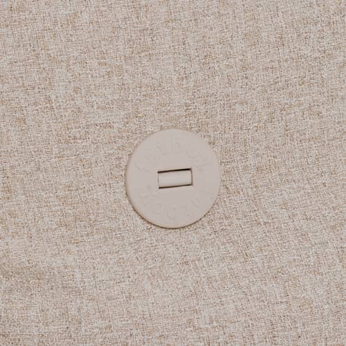 Chauffeuse The BonBaron Slim beige / INDOOR - Tissu bouclé - Fatboy - Beige (tissu bouclé) -  Micro-billes EPS, Flocons de mousse, Tissu bouclé recyclé