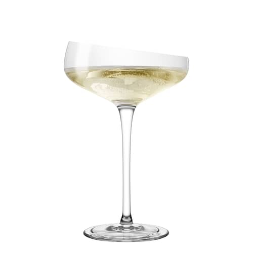 Coupe à champagne  verre transparent / 20 cl - Eva Trio - Transparent - Verre soufflé bouche