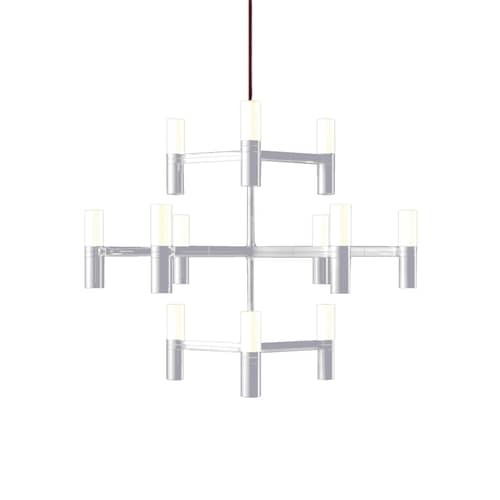 Crown Minor Pendant metal white Ø 77 cm - Nemo - Ø 87 cm - Matt white - Aluminium