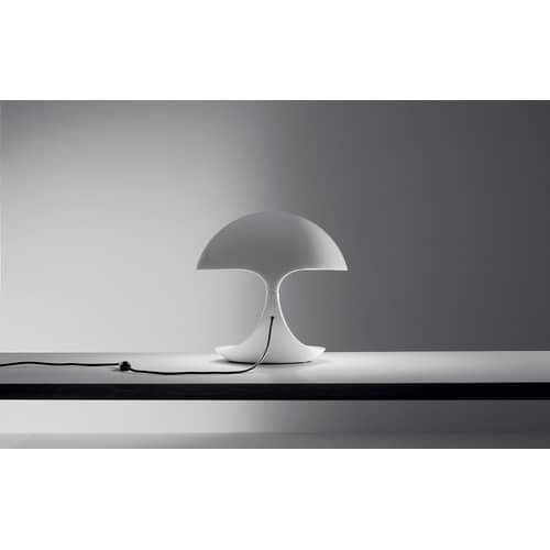 Lampada da tavolo Cobra materiale plastico nero / 1968 - Martinelli Luce - Nero - Resina