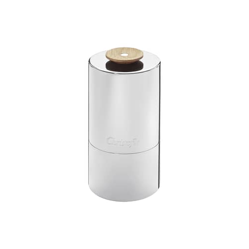 Ménagère Essentiel métal / 24 couverts dans écrin (6 personnes) - Christofle - Acier brillant / Chêne - Acier poli, Chêne