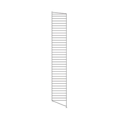 Montant de sol  / à l\'unité - H 200 x P 30 cm - String Furniture - Marron foncé - Acier laqué