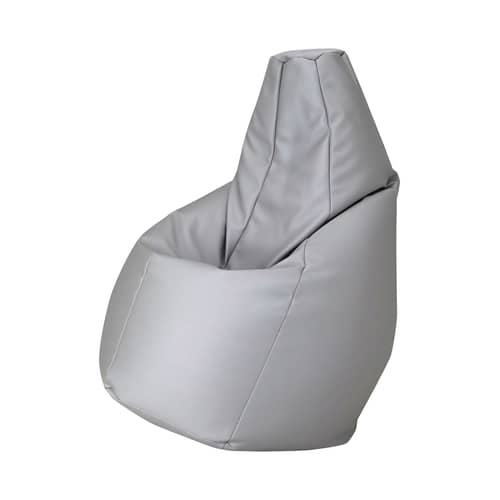 Outdoor-Hocker Sacco Outdoor Large textil grau / 80 x 80 cm - Neuauflage 1968 - Zanotta - Grau - Stoff VIP