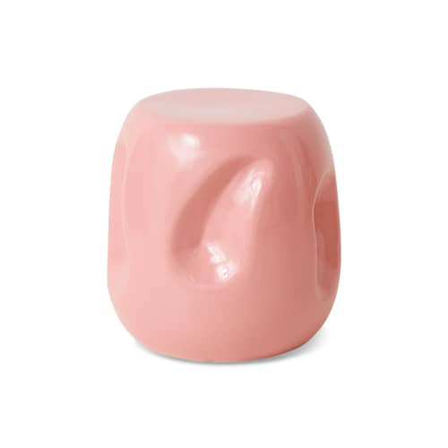 Table d\'appoint Currents céramique rose / Ø 38 x H 38 cm - HK LIVING - Rose - Céramique émaillée