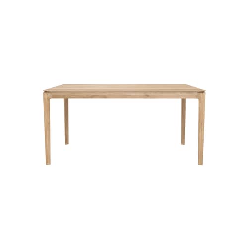 Tavolo rettangolare Bok legno naturale / Rovere massello - 160 x 80 cm / 6 persone - Ethnicraft - 160 x 80 cm / Rovere - Massello di quercia oliato