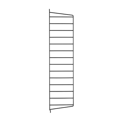  Wall mount metal black / Set of 2 - H 75 x D 20 cm - String Furniture - Black & White - Lacquered steel