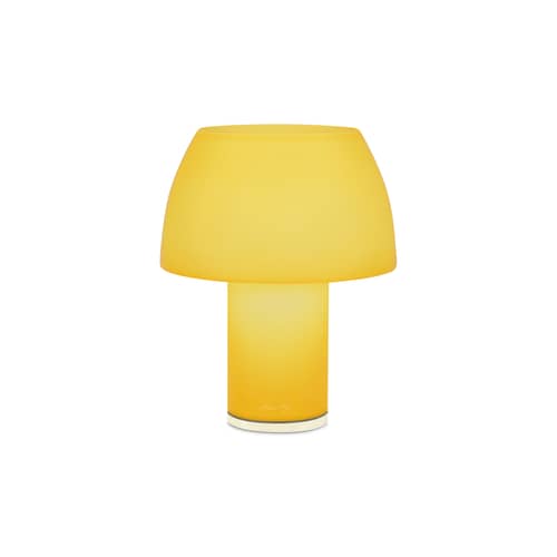 Lorosae LED Wireless rechargeable outdoor lamp glass yellow - Nemo - Yellow Serrento - Glass
