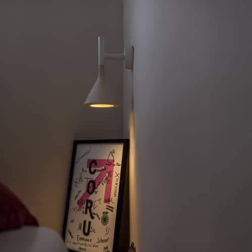 Applique Aplomb Mini / Ciment - Foscarini - Blanc - Ciment, Métal