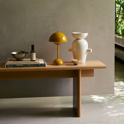 Ita OS5 Bench natural wood / L 170 cm - &tradition - Natural oak - Oak veneer MDF