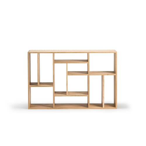 Bibliothèque M Small / Chêne massif - L 90 x H 139 cm - Ethnicraft - Small / chêne - Chêne massif