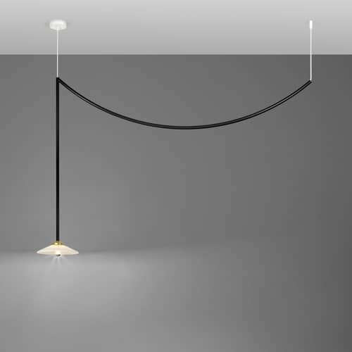 Celing Lamp n°4 Ceiling light metal black / H 95 x W 149.5 cm - valerie objects - Black - Glass, Steel