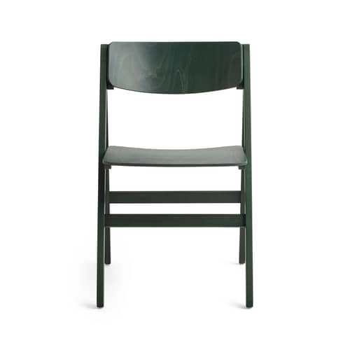 Chaise pliante Backflip bois vert - Hay - Vert cèdre - Contreplaqué de hêtre moulé, Hêtre massif