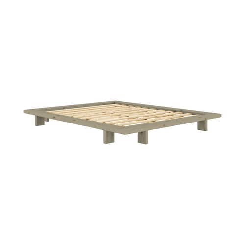 Japan Double bed wood green / For Mattress 160 x 200 cm - KARUP - Sage green - FSC-certified solid pine