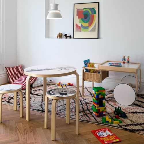 Tea Trolley 901 Dresser wood white / Alvar Aalto, 1936 - ARTEK - White (Stratified) / Birch - Laminated birch wood
