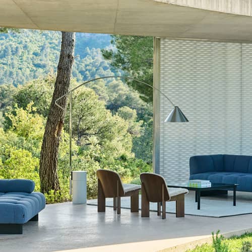Lampadaire Compass / Extensible, pivotant et orientable - Hay - Aluminium - Aluminium
