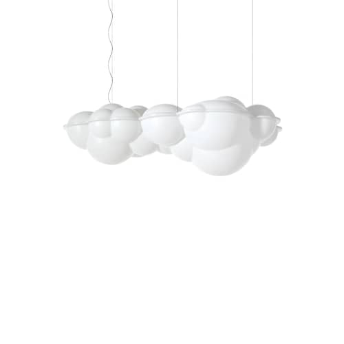 Nuvola Minor Pendant plastic material white / LED / 100 x 58 x H 37 cm - Nemo - White - Polythene
