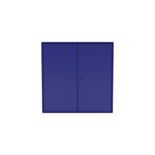 Portaoggetti da parete Cover Cabinet legno blu / L 69,6 x P 30 x H 69,6 cm - 2 supporti - MONTANA - Monarca 135 - MDF laccato