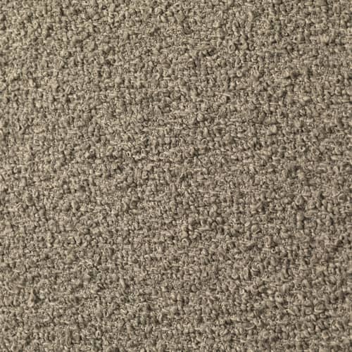 Lounge Sessel Rouli textil braun / Modulares Gartensofa - Ferm Living - Dunkler Sand (Pure Locke) - Hochresilienter PU-Schaum, Outdoor-Boucléstoff