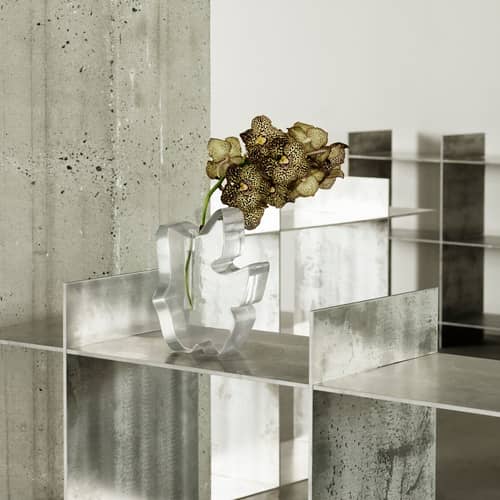 Soliflora Draw Large corian transparent / Harz - H 28 cm - Normann Copenhagen - H 28 cm - Geformtes Harz