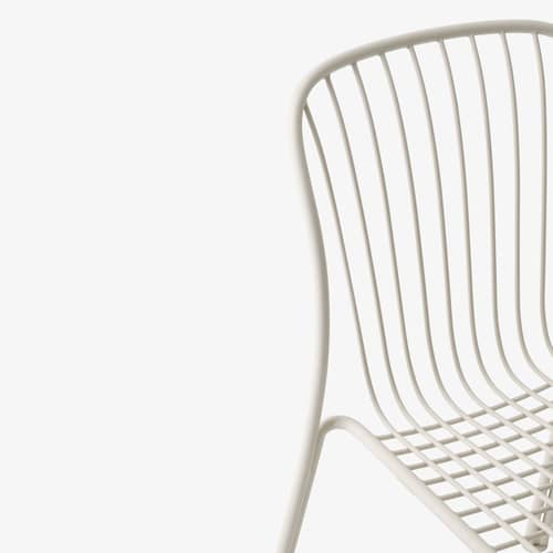 Chaise Thorvald SC94 - &tradition - Ivoire - Acier